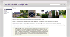 Desktop Screenshot of kirbybellarsvillagehall.co.uk